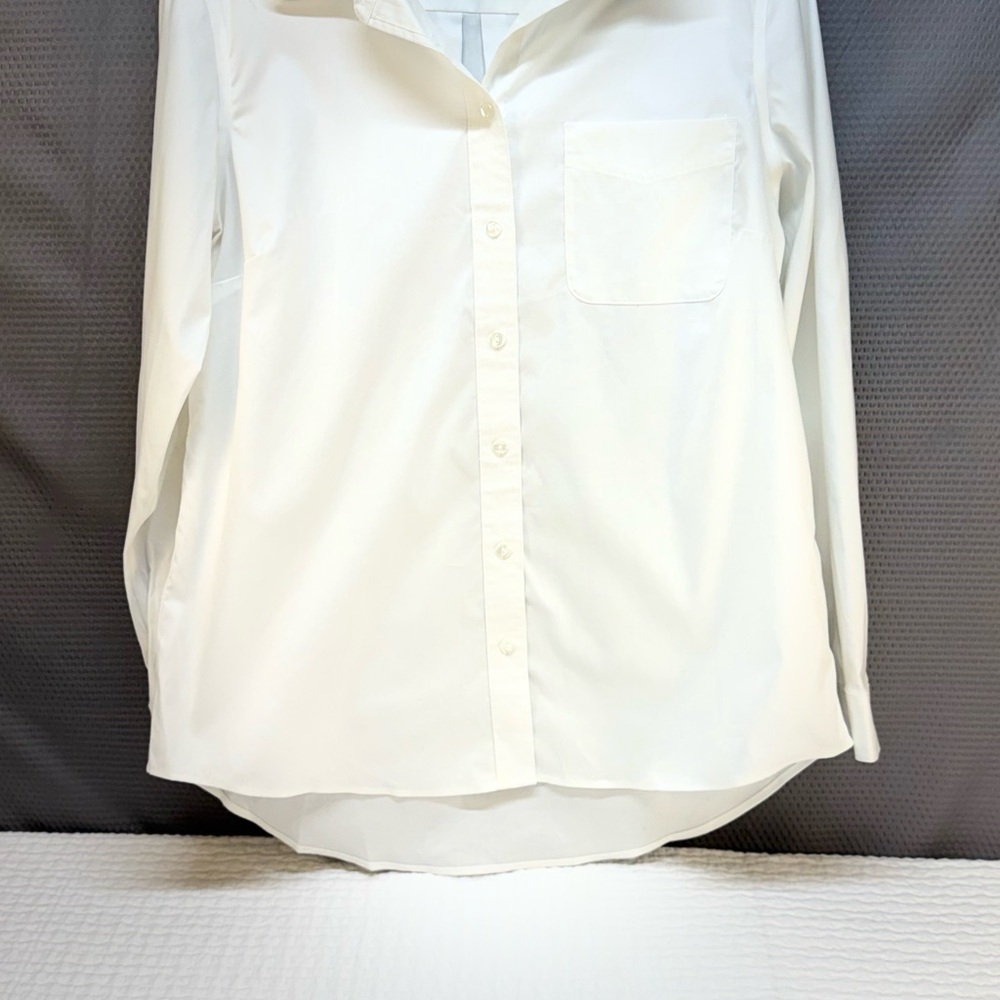 Eddie Bauer White Casual Button Down Shirt